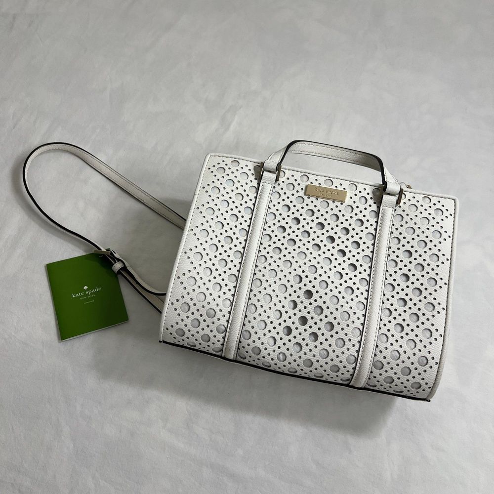Kate Spade White Newbury Lane Mini Tote Crossbody